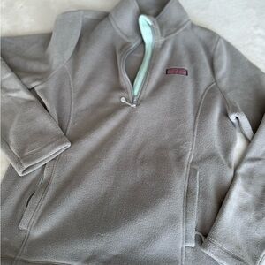Vineyard Vines Light Gray Fleece Jacket